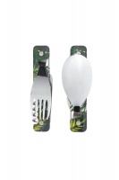 Akinod Foldable Magnetised Multifunction Travel Cutlery Set - Jungle