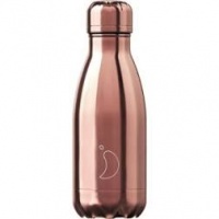 Chilly's Reusable Insulated Water Bottle 260ml Rose Gold