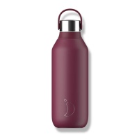 Chilly's Reusable Insulated Water Bottle Series 2 Plum Red 500ml