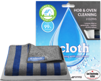 E Cloth Oven Cleaning Cloths x 2 - Tackles Stubborn Grime with Just Water