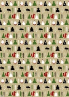 Eco Christmas Wrapping Paper Bundle - 100% Recycled Paper Red Fox