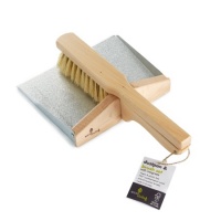 ecoLiving Plastic Free Dust Pan and Brush Set with Magnets