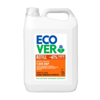 Ecover Floor Cleaner - Perfect for Tiles and Stone Floors - Orange & Lemon 5 Litre Refill