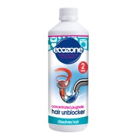Ecozone Plughole Hair Unblocker - Dissolves Hair - 2 uses