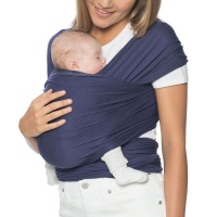 Ergobaby Aura Stretchy Baby Wrap for Newborn Cuddles - Indigo