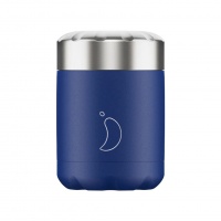 Chilly's Reusable Food Pots - Hot or Cold Foods in Leakproof Container Matte Blue 300ml