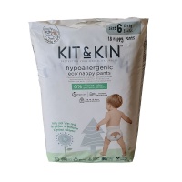 Kit & Kin High Performance Eco Friendly Nappy Pants / Pull Ups Size 6 - 15kg+/33lbs+ (18 per pack)