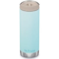 Klean Kanteen Insulated TK Wide - Perfect for Coffee or Cold Drinks On The Go 473ml/16oz Cafe Cap Blue Tint