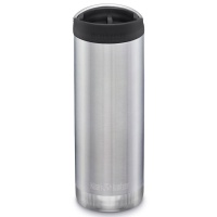 Klean Kanteen Insulated TK Wide - Perfect for Coffee or Cold Drinks On The Go 473ml/16oz Brushed Stainless Steel