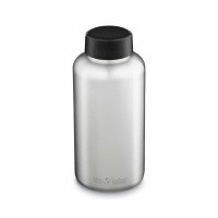 Klean Kanteen Wide Stainless Steel Water Bottle 1900ml Brushed Steel