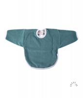 Iobio Organic Cotton Nickle Free Long Sleeved Bib Green