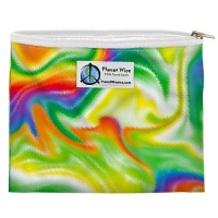 Planetwise Reusable Zipper Sandwich / Snack Bag Liquid Rainbow