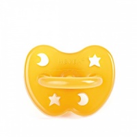 Hevea Natural Baby Soother - Orthodontic Teat - Moon & Stars