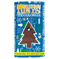 Tonys Chocolonely Fairtrade Belgian Dark Chocolate with Mint Candy Cane