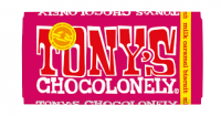 Tonys Chocolonely Fairtrade Chocolate Bar - Milk Caramel Biscuit