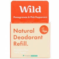 Wild Natural Aluminium Free Deodorant Refill  - Pomegranate & Pink Peppercorn