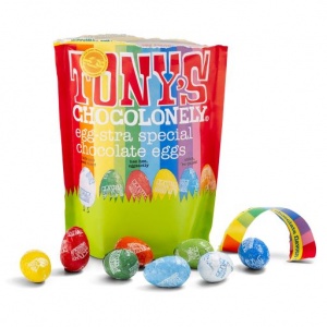 Tonys Chocolonely Easter Eggs - 20 Mixed Eggs in a Paper Pouch! 255g