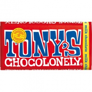 Tonys Chocolonely Fairtrade Chocolate Bar - Milk Chocolate