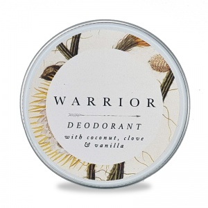 Warrior Natural Cream Deodorant   Plastic free - Coconut Vanilla Clove