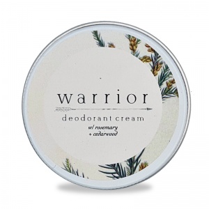Warrior Natural Cream Deodorant   Plastic free - Rosemary and  Cedarwood