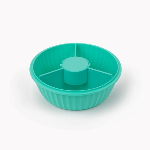 Yumbox Poke Bowl with Removable Divider & Leakproof Dip Cup - Paradise Aqua