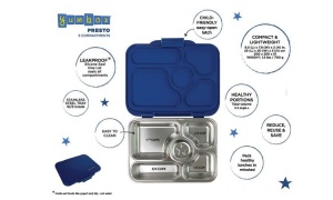 Yumbox Presto Stainless Steel Leakproof Lunchbox Tulum Blue